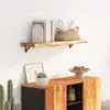 Zidna polica 90x30x2,5 cm pravokutna bagremovo drvo živi rub