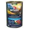 Ontario Dog Adult konzerva, pašteta - raca in brusnice 400 g