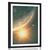 Plakat s paspartujem pogled z vesolja - 30x45 silver