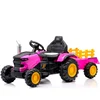 Dečiji traktor sa prikolicom i daljinskim roze ( 13616 )