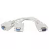 FAST ASIA Adapter VGA - VGA M2F (spliter) beli