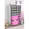 HANAH HOME Višenamenska polica Rine 2D4K8U White Grey Pink