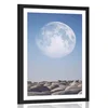 Plakat s paspartujem kamni v mesečini - 30x45 no frame