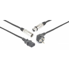 Pd CONNEX KABEL CX02-10 Audio Combi Cable Schuko - XLR F/IEC F - XLR M 10m
