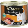 MIAMOR Vlažna hrana za mačke Feine beute piletina 185g