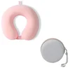 INF Spominski U-vratni vzglavnik z ledeno svilo in usnjenim etuijem Pink, (5000309249)