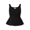 La Pajé Top Peplum črna