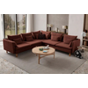 Atelier del Sofa Ugaona garnitura Flexy L, 285 x 285 x 100 cm, Crvena