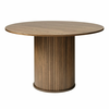 Okrogla jedilna miza v hrastovem dekorju o 120 cm Nola – Unique Furniture