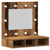 Ogledalo ormar Staro drvo 60 x 31,5 x 62 cm Konstruirano drvo