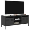 TV ormarić crni 101,5x39x43,5 cm hladno valjani čelik