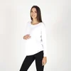 Rang Majica za trudnice dugih rukav Janie, Bela