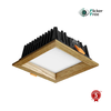 APLED - LED ugradna SQUARE WOODLINE LED/6W/230V 3000K 12x12 cm masivni hrast