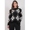 Trend Alacati Stili Ženski džemper Alc-X14922, Crni