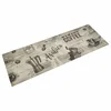 Vidaxl Kuhinjska preproga pralna coffee siva 60x180 cm žamet