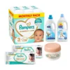 Pampers Pelene Premium Care 3, Monthly, 6-10 kg, 216/1, Chicco sta za prajne veša Sensitive, Pavlovićeva mast, Pampers Vlažne maramice Aqua Soft Touch