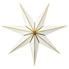 STRALA Abažur, papir zvezda/bela zlatna, 90 cm