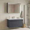 HANAH HOME Kupatilski ormarić sa umivaonikom i ogledalom (2 komada) Side 100 v3 636