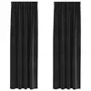 Zavjese za zamračivanje 2 pcs Crna 140 x 260 cm Baršun
