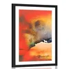 Plakat s paspartujem moč tulečega volka - 20x30 black