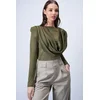 Trend Alacati Stili Ženska bluza Alc-X15063, Kaki