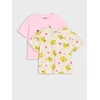 Sinsay - Komplet od 2 majice kratkih rukava Pokémon - pastelno roze