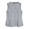 VERO MODA Brezrokavnik VMSELMA mornarska/bela