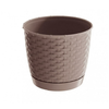 Lonček s skledo UH o250mm RATAN mocha višina 219mm