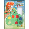 Pobarvanka | Color me up papir Dino World, z vodo in čopičem