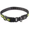 Ovratnica Dog Fantasy USB LED najlonska svetleča S-M zelena 1,9x35-50cm