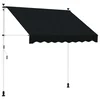 Ručno sklopiva tenda Crna 400 cm