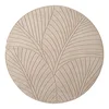 Bež okrogla notranja in zunanja preproga o 80 cm Nova 1203 – Ayyildiz Carpets