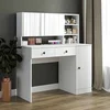 Hanah Home toaletni sto Ella sa ogledalom, 120 cm, beli