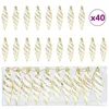 Božićna spirala u obliku kugle 40 pcs Zlatno Plastika
