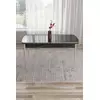 HANAH HOME Trpezarijski sto Nira Black Marble Chrome
