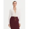 Elisabetta Franchi Bluza CA-133-57E2-V400 Bela Regular Fit