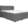 Carryhome POSTELJA BOXSPRING 180 cm x 200 cm , tekstil siva