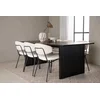 Venture Design Jedilna miza in stol komplet 75x200x100 cm črno-bela