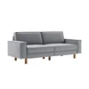 ATELIER DEL SOFA Sofa sa 3 sedišta Sparrow 3 Fog Grey Walnut