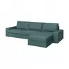 KIVIK Sofa 4-sed i lenjivac, Kelinge tirkiznosiva