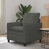vidaXL Kavč Temno siva 76 x 81 x 87,5 cm Blago