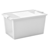 Škatla KIS Bi-Box L, 40L, bela, 35x55x28 cm, s pokrovom