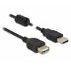 Delock Kabel USB A-A 5m dvojno oklopljen črn 84887
