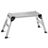 Northix Zložljiva aluminijasta delovna miza protizdrsna 126x52,5x49,5 cm
