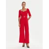 Rinascimento Kombinezon CFC0125323003 Rdeča Wide Leg