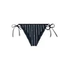 Tommy Hilfiger za ženske. UW0UW05316 Potiskane spodnjice bikinija z mornarskimi trakovi (S), Oblačila za plažo, Najlon, Mornarica