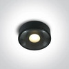 PLAFONJERA LED/6W/480lm/3000K/230V IP65 107mm CRNA