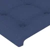 Vidaxl LED posteljno vzglavje modro 200x5x78/88 cm blago