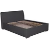 Tapacirani Krevet France Storage 180/200 cm , crna