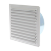 Ventilaciona rešetka c150x150/ fi 100mm bela plastificirana-hv lim ( 7927 )